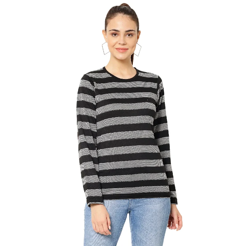 Vimal Jonney Black Color Full Sleeve Tshirt For Women