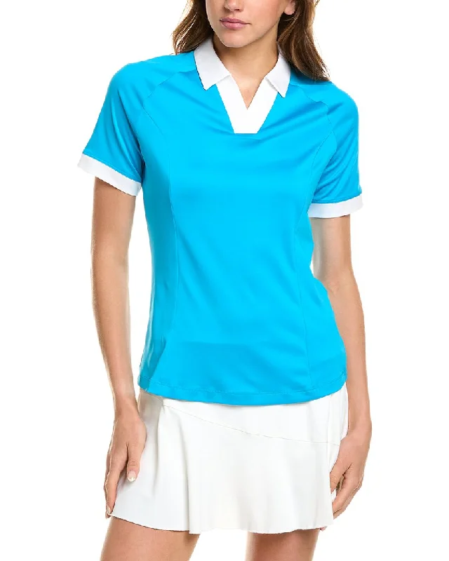 Callaway V-Placket Colorblock Polo Shirt