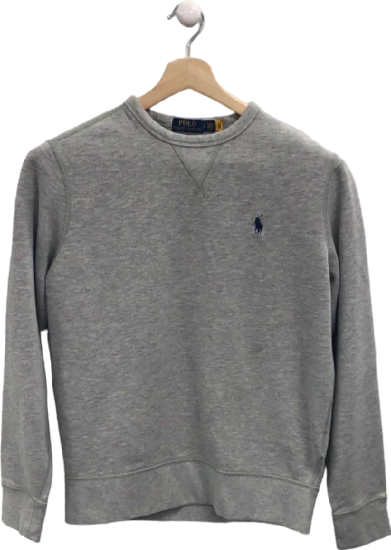 Polo Ralph Lauren Grey Crew Neck Sweatshirt UK S