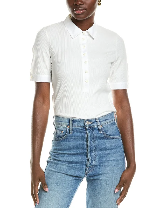 rag & bone Ribbed Polo Shirt