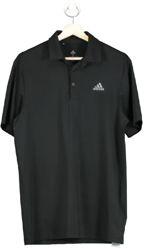 Adidas Black Golf Polo Shirt UK S