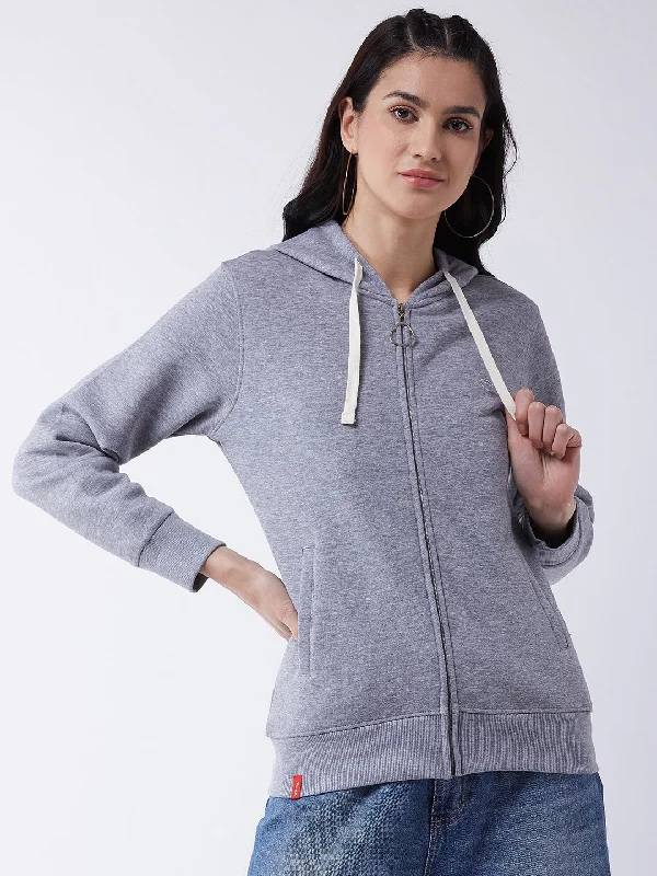 FEMEA Women Fleece Solid Sweatshirt