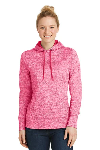 Sport-Tek® LST225 Ladies PosiCharge® Electric Heather Fleece Hooded Pullover