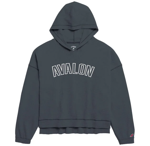 Women's Avalon Oversized Waffle Hoodie - Spring Navy