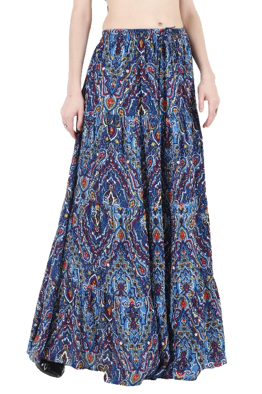 Blue Rangoli Printed SkirtCroptopbrand