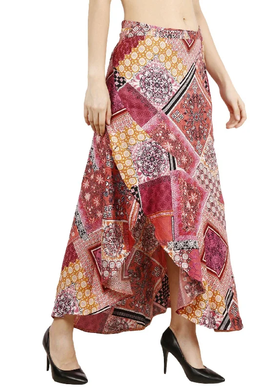 Rangoli Printed Wrap Around Skirt