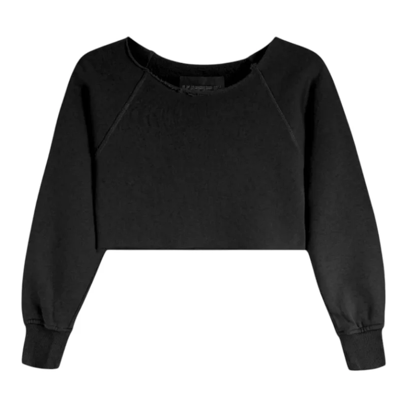 SHANE OFF THE SHOULDER CROP SWEATSHIRT